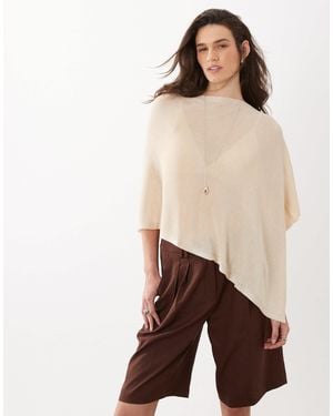 Mango – poncho - Natur