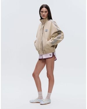 adidas Originals x ASOS Oversized Track Jacket With Funnel Neck - Natural