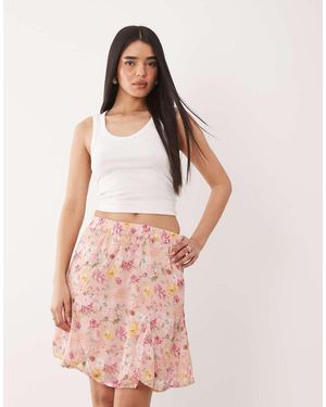 Vila Flippy Mini Skirt - Pink