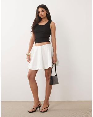 ASOS Kombiteil rock mit bonded circle und voluminösem schnitt - Natur