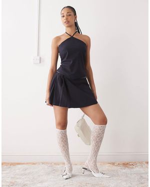 Weekday – mix & match – falten-minirock - Mehrfarbig