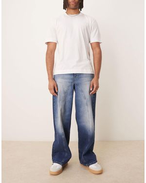 ASOS – superweite jeans - Blau