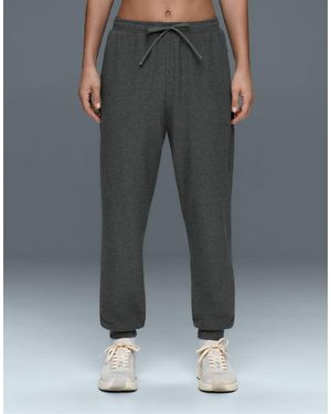 Oysho Comfortlux Mid Rise Marl Joggers - Grey