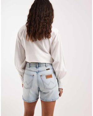 Wrangler Cowboy Denim Shorts - White