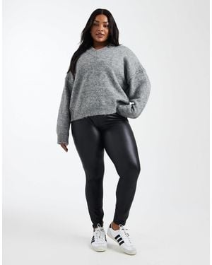 ONLY Coated leggings - Black