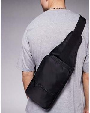 ASOS Nylon Small Cross Body Backpack - Gray