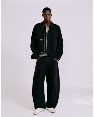 Pull&Bear Broek Met Dubbele Pijpen - Zwart