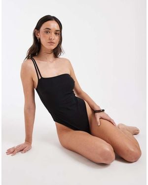 & Other Stories One Shoulder Swimsuit - Black