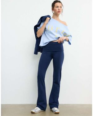 Stradivarius Flared leggings - Blue
