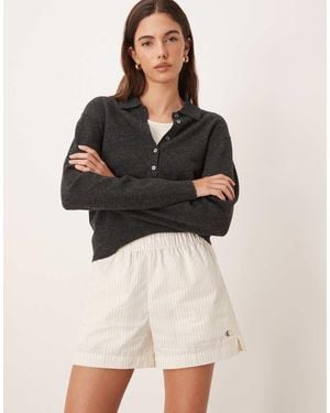 Calvin Klein Poplin Chino Shorts - Black