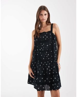 Levi's – kate – besticktes minikleid - Schwarz