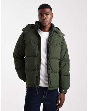 Levi's Rockridge Short Hooded Puffer Jacket - Green