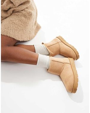SEQWL Cosy Ankle Boots - Natural