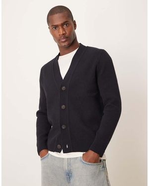 Mango Wool Mix Cardigan - Blue
