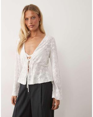 Vila Blusa Testurizzata - Bianco