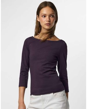 Pieces 3/4 Sleeved Top - Blue