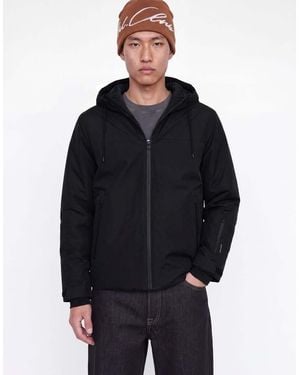 Jack & Jones Fusion Hooded Short Zip-up Jacket - Blue
