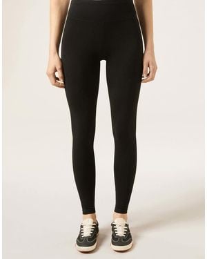 Calzedonia Cotton Leggings - Black