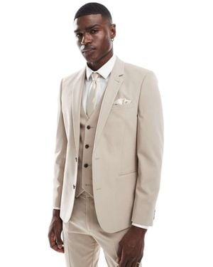 ASOS Skinny Suit Jacket - Natural