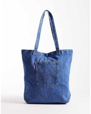 Levi's Back Pocket Denim Tote Bag - Blue