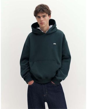 Pull&Bear Stwd Boxy-fit Hoodie - Blue
