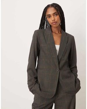 Vila Tailored Blazer Co-ord - Brown