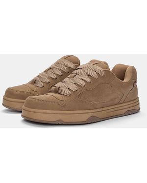 Pull&Bear – skater-sneaker - Braun