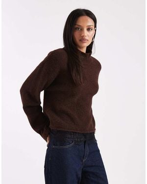 ASOS Knitted Wool-blend Jumper With Lace Trim - Multicolour