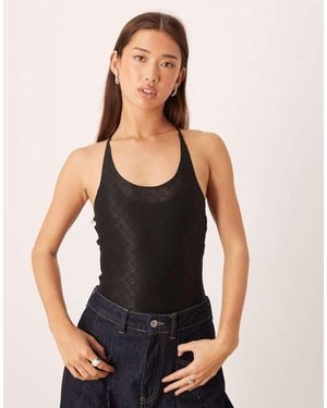 Calvin Klein Monogram Mesh Body - Black