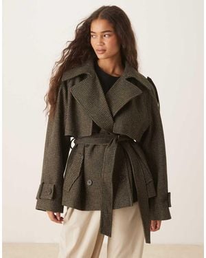 ASOS Formal Belted Trench Coat - Brown
