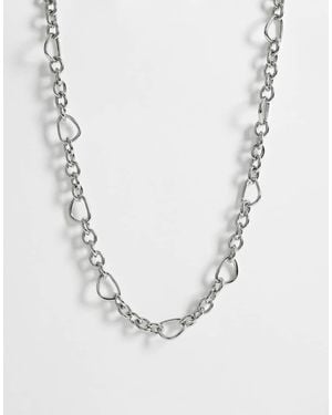 ASOS Collana A Catenina Con Maglie Effetto Fuso Ovali - Blu