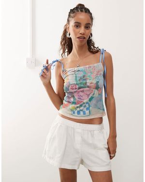 Reclaimed Vintage Licensed Matisse T-shirt - Blue
