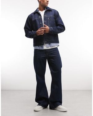 Cheap Monday Vaqueros Azul Añil Rígidos De Corte Bootcut Con Acabado Enjuagado Boo Bootleg De