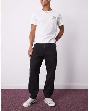 Weekday Ray Relaxed Fit Tapered Jeans - White