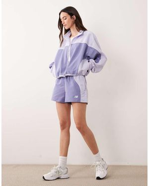 New Balance Geweven Short - Paars