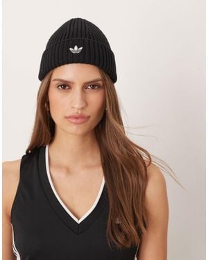 adidas Originals Ribbed Fisherman Beanie - Black