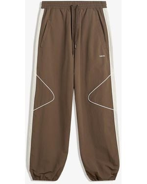 Bershka Super Baggy Technical Trousers - Brown