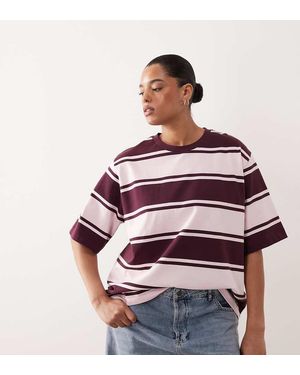 ARRANGE Curve Oversized Premium Heavyweight T-shirt - Red