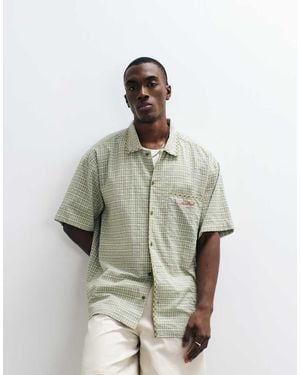 Reclaimed Vintage Spliced Check Shirt - White