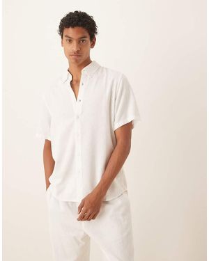 Abercrombie & Fitch Camicia A Maniche Corte Bianca - Neutro