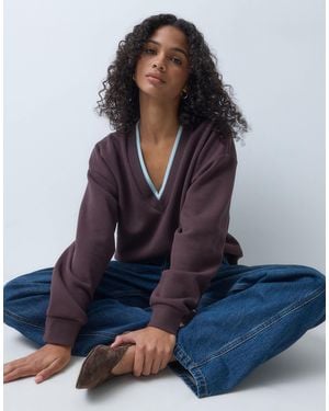 ASOS Pullover mit v-ausschnitt - Blau