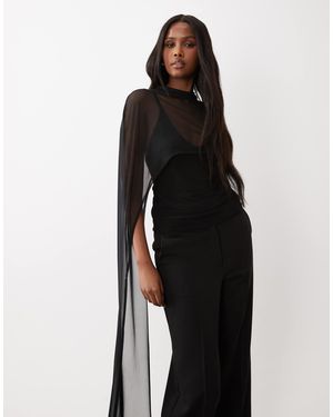 ASOS – netzstoff-cape - Schwarz