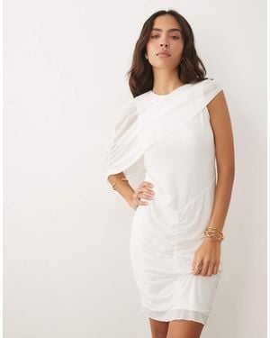 Vero Moda Sleeveless Ruched Detail Jersey Maxi Dress - White