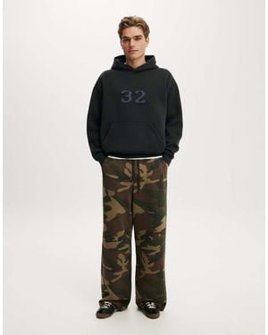 Cotton On Super Baggy Track Pant - Black