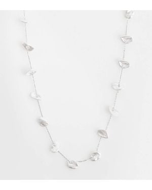 ASOS Collar Delicado Con Detalle De Perlas De Imitación De Asos Design Curve - Blanco