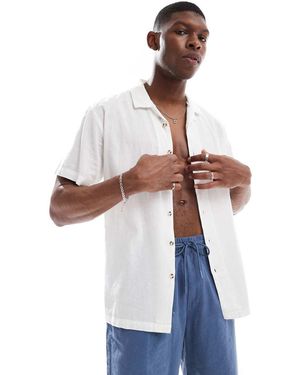 Brave Soul Camicia A Maniche Corte - Bianco