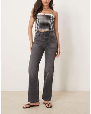 Free People Vaqueros Lavado De Corte Bootcut Hasta La Rodilla Holly De - Negro