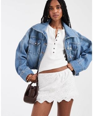 Free People – eyes on you – skort - Blau