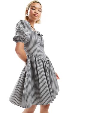 Glamorous – romantisches minikleid - Grau