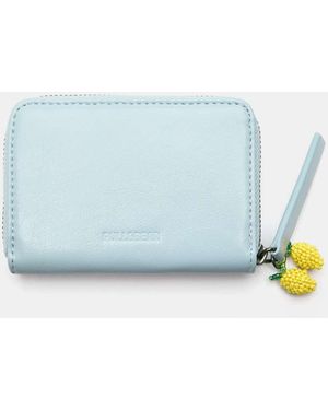 Pull&Bear – verzierte geldbörse - Blau